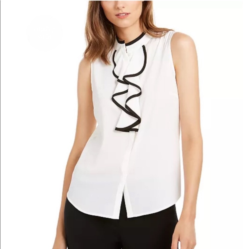 Calvin Klein ruffle top